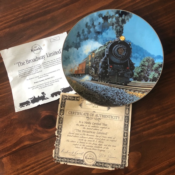 The Broadway Limited Classic Trains Collectors Plate - Picture 2 of 3